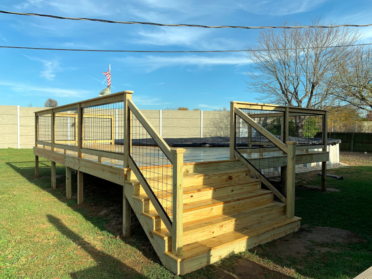 Wood Pool Deck